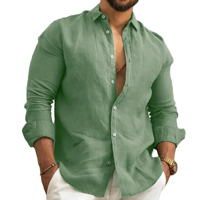Camisa de Linho Masculina Velon (Compre 1 Leve 2)