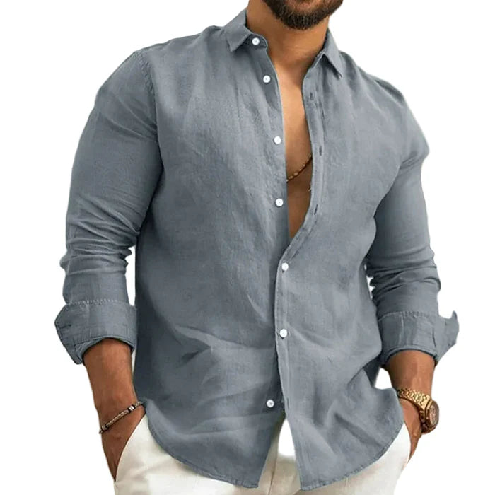 Camisa de Linho Masculina Velon (Compre 1 Leve 2)